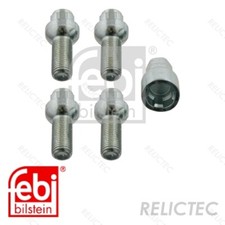 Dado Ruota Argento 1/2 Zollx20 UNF Conico Chiuso 60° 35mm Per Kem1220ges Volvo - Foto 10