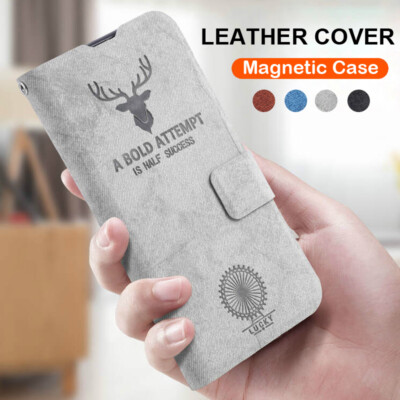 For Huawei P50 P40 Pro P30 P20 Lite Leather Flip Stand Wallet Phone Case Cover
