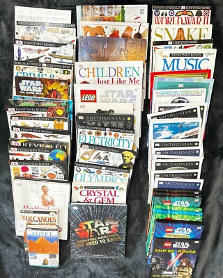 Lot of 57 DK Eyewitness+ Star Wars Lego + Space fun and Homeschool Set