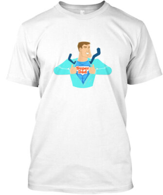Super Dad T-Shirt Made in the USA Size S to 5XL