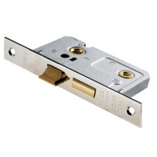 Eurospec Bathroom lock 2.5" Easi-T lock for bathroom doors, nickel plated 