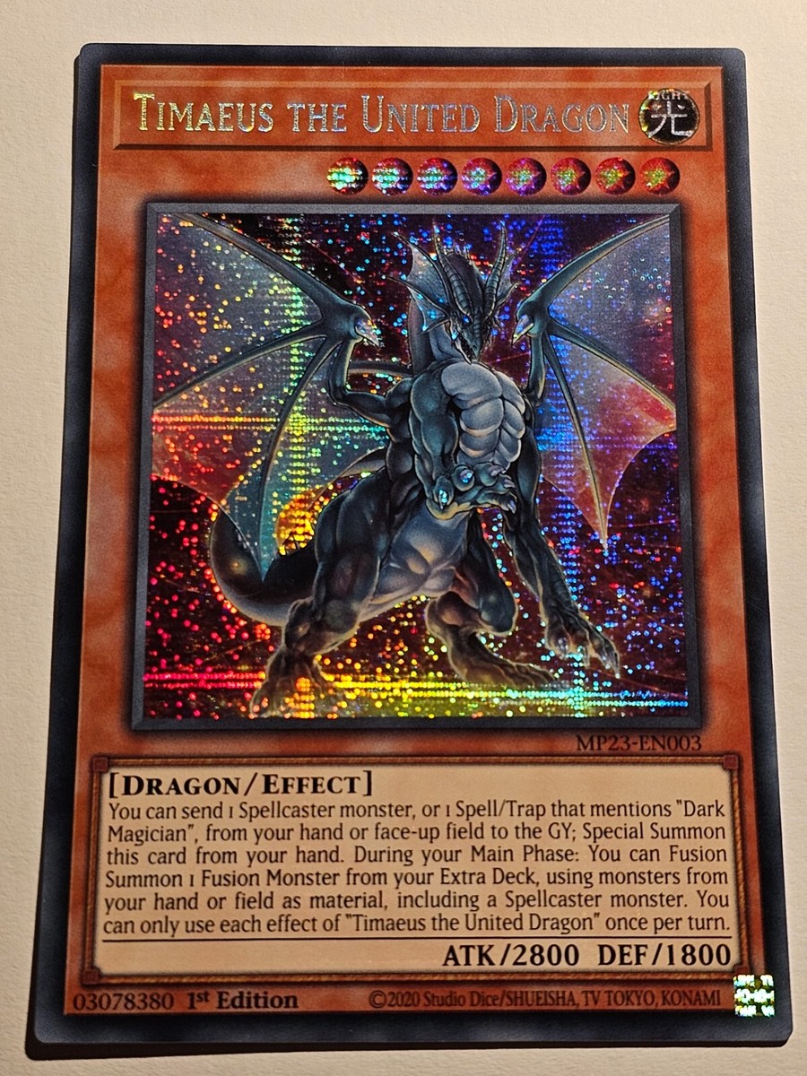 Timaeus the United Dragon○YUGIOH○MP23○SECRET RARE○ENGLISH○1st