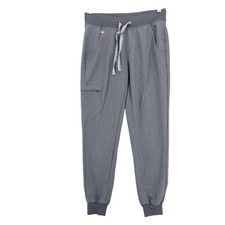 FIGS Zamora Jogger Scrub Pants Graphite Gray Heather Stretch Size XS