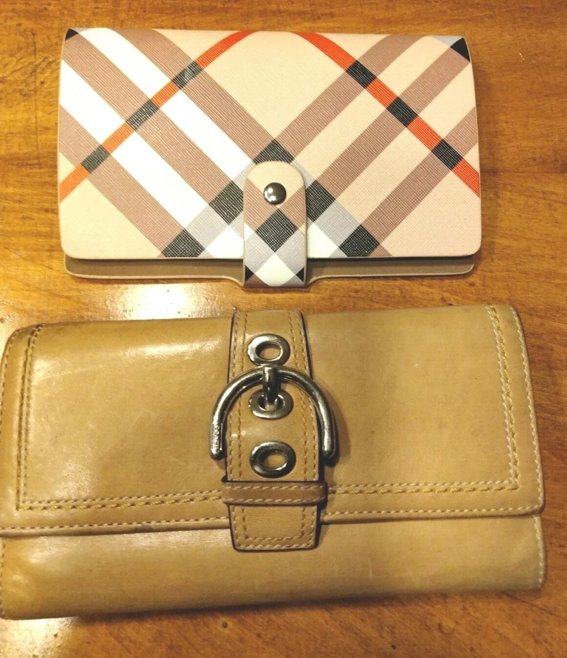 Coach wallet, plaid Gem