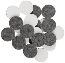 24-Pack 1.5" Round Heavy Duty Felt Furniture Pads for Floor Protection Gray