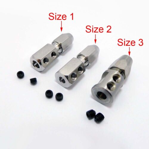 RC Boat MONO Drive Shaft Coupling Flexshaft Connector Sleeve Collet 4mm 5mm 4.76 - Picture 2 of 13