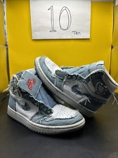 Size 7- Women’s Jordan 1 High OG Denim 2022 DM9036-104 White Blue