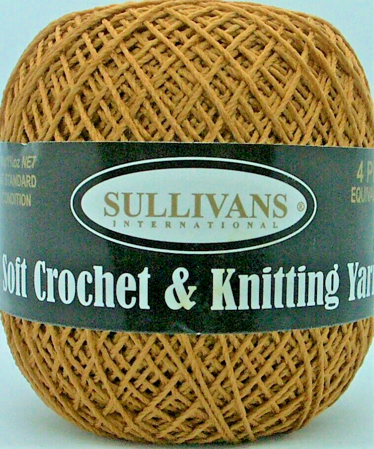 1 x 4ply Equivalent Soft Crochet & Knitting Yarn CARAMEL 100 Rayon