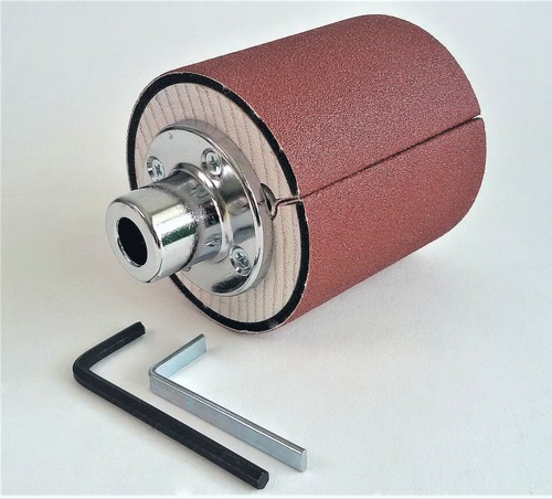 Tischschleifer Trommelschleifer 75 x 75 mm Bohrer / Lederwerkzeuge Schleifaufsatz - Bild 2 von 5