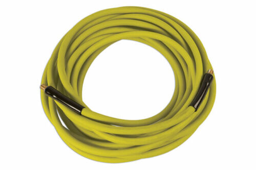 NEW DESIGN 15M Air Line Hose YELLOW 1/4 BSP Flexible * Lies flat when uncoiled - Picture 1 of 4