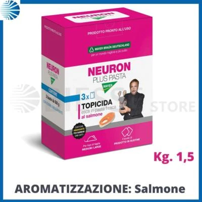 Veleno esca per topi ratti topicida ratticida professionale pasta neuron mayer