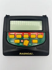 Radica Black Jack Handheld Game - Electronic Casino - Works, missing lid