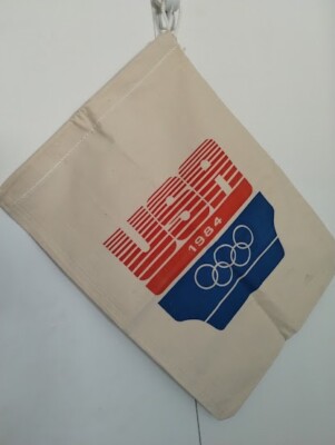 1984 USA Summer Olympics Games L.A. Drawstring Bag Vintage