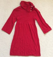 Nwt Style & Co Red Cowl Neck Knit Sweater Dress size PETITE Small NEW