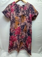 YJYL Womens Printed Multicolor Shift Dress Size 5XL Short Sleeve Casual Pullover