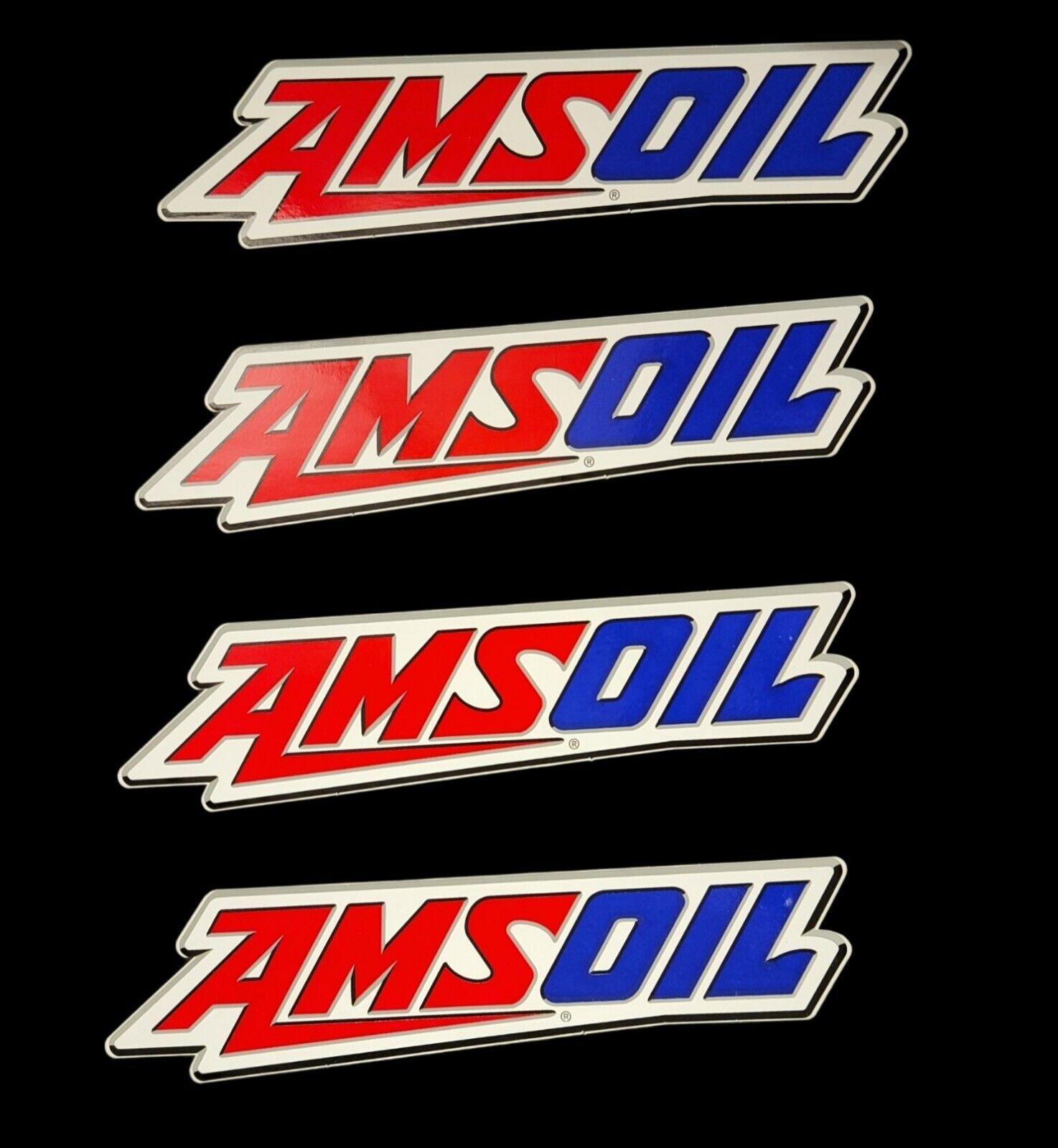 AMSOIL Sticker Decal sticker graphic Racing Oil ATV Dirtbike Motocross UTV 4 PK