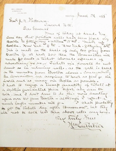 CIVIL WAR 1ST MASSACHUSETTS INFANTRY COLONEL WILLIAM CALNDLER VETERAN LETTER