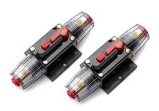 2x 4 Gauge Car Audio Inline Circuit Breaker Fuse System Protection 12V DC 100A