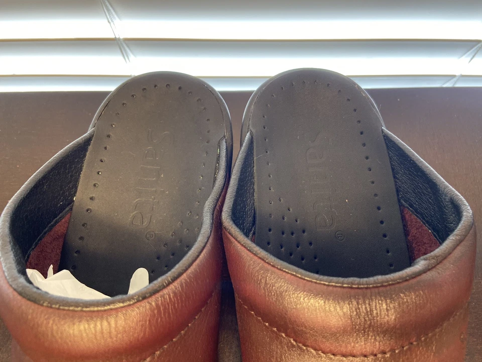 Женские рабочие мокасины сабо Sanita Chili коричневая кожа 40 (10 США) - Изображение 4 из 4