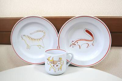 人気のクリスマスアイテムがいっぱい! Kingdom Animal Vintage Children'S Anja 3 Of Set Tableware アラビア