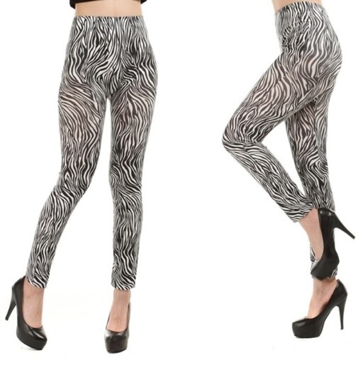 NoBo No Boundaries zebra print ankle leggings NWT Juniors 2XL XXL
