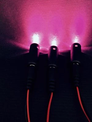 PROP AND SCENERY LIGHTS, LLC 3 pcs purple / magenta LED micro effects light for prop scenery 9V MEL-PM1-9V-3P