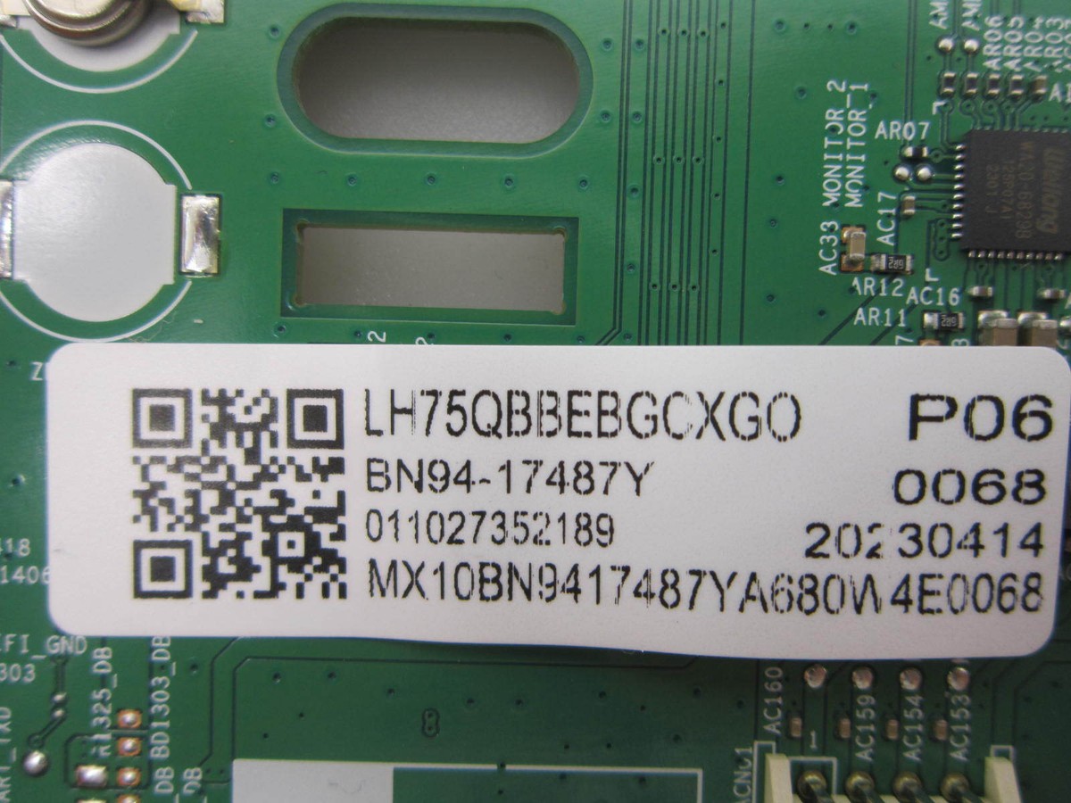 Samsung LH75QBBEBGCXGO Main Board BN94-17487Y (BN41-03034) | eBay