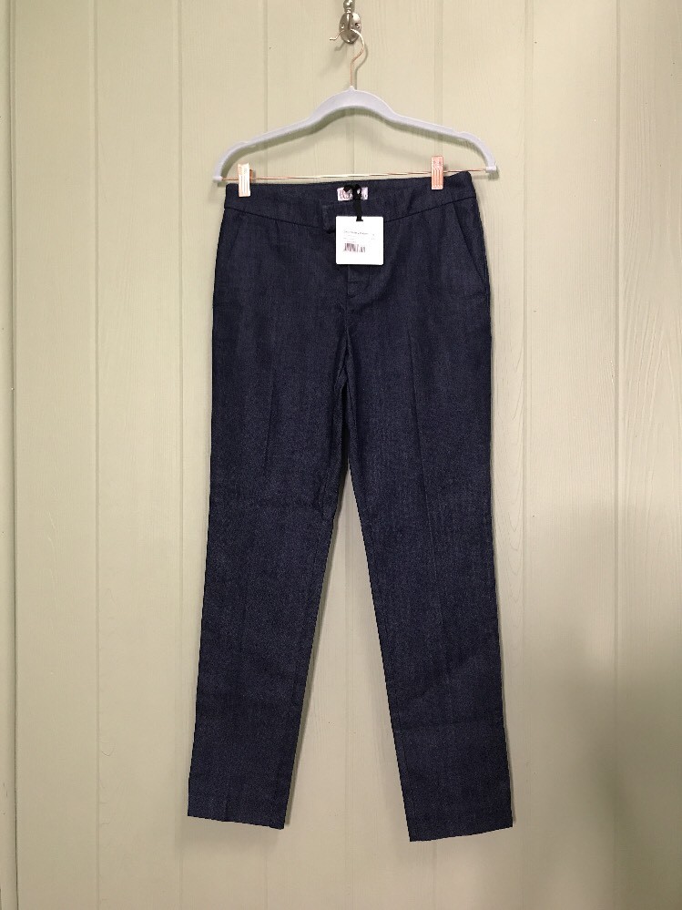 Red Valentino Tailored Skinny Denim Dark Blue Trouser Dress Work  display picture 1