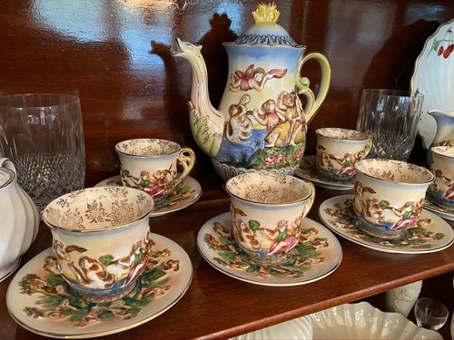 Superbe ensemble vintage SGK Demitasse os chinois fabriqué au Japon occupé - Photo 1 sur 10