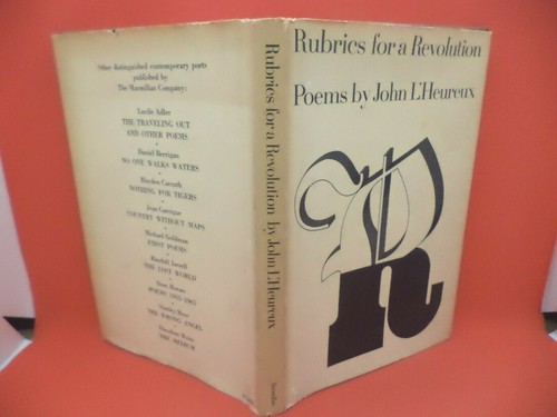 RUBRICS FOR A REVOLUTION old vintage poetry book JOHN L'HEUREUX 1960S POEMS - Picture 2 of 8