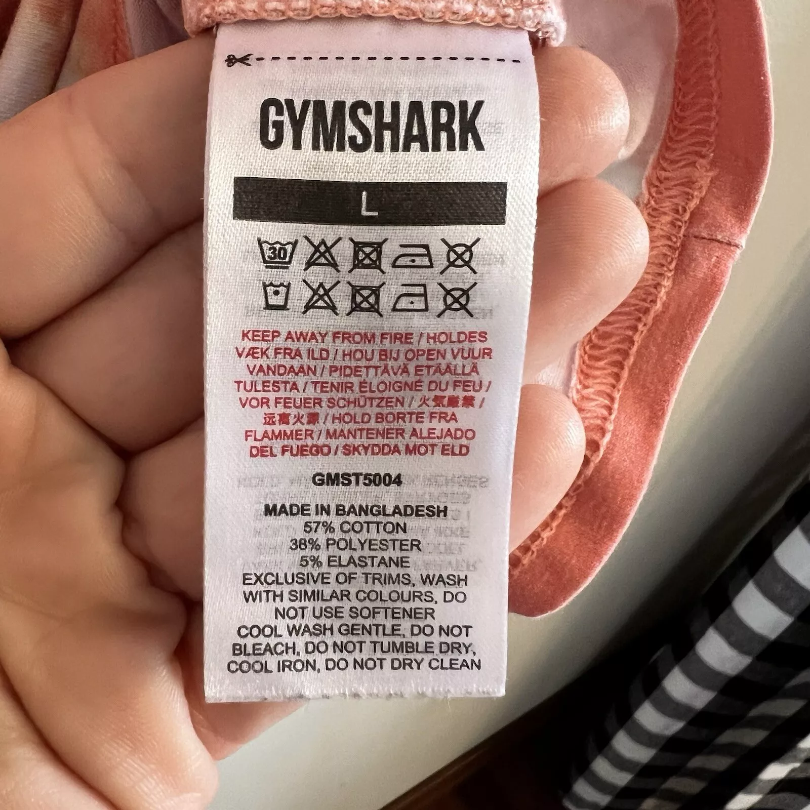 gymshark tye dye athletic workout performance base-layer