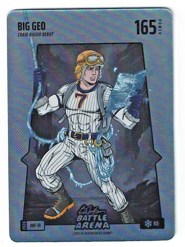 2026 Bo Jackson Battle Arena BIG GEO Blue Battle Foil ICE Debut Card #BBF-19