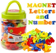 Magnetic Lettes Numbers Alphabet Colorful Refrigerator Fridge Magnet Educational