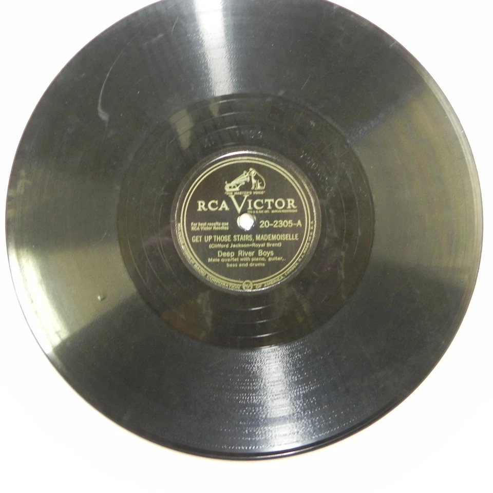 The Deep River Boys – Get Up Those Stairs, Mademoiselle 1947 RCA Victor 20-2305 - Image 2 of 4