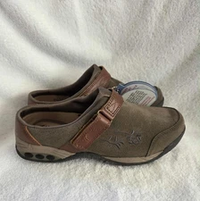 Therafit Women's Leather Clog Slip-On, Size 7 Brown