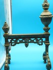 Pair of Antique Brass Fireplace Andirons (fire dogs) — photo 6