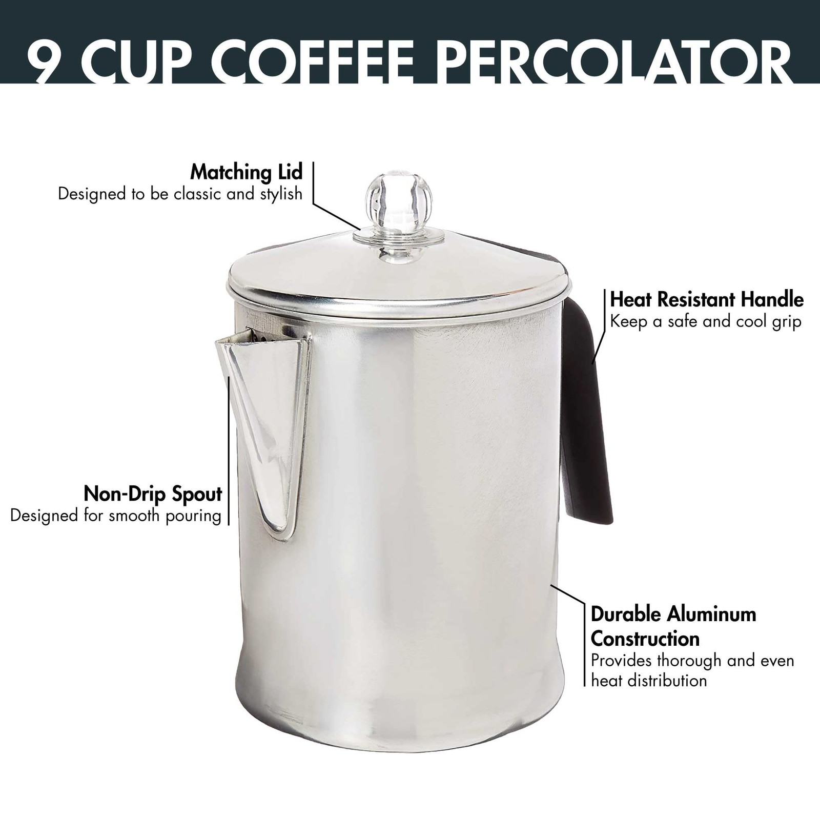 Stainless Steel 9-cup