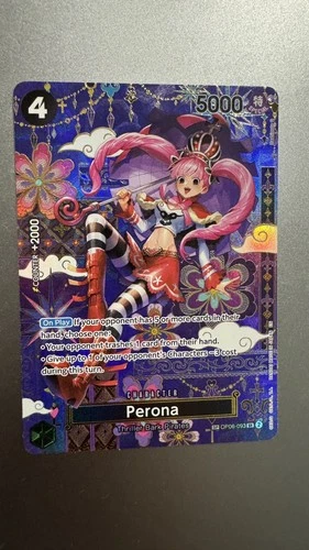 One Piece TCG - Perona OP06-093 OP14 SP English Alt Art The Azure Sea's Seven