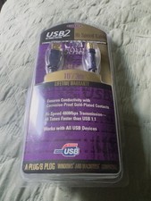 Belkin USB2 Hi Speed Cable 10 Feet Gold Plated Contacts USB 2x Or 1x, NEW SEALED