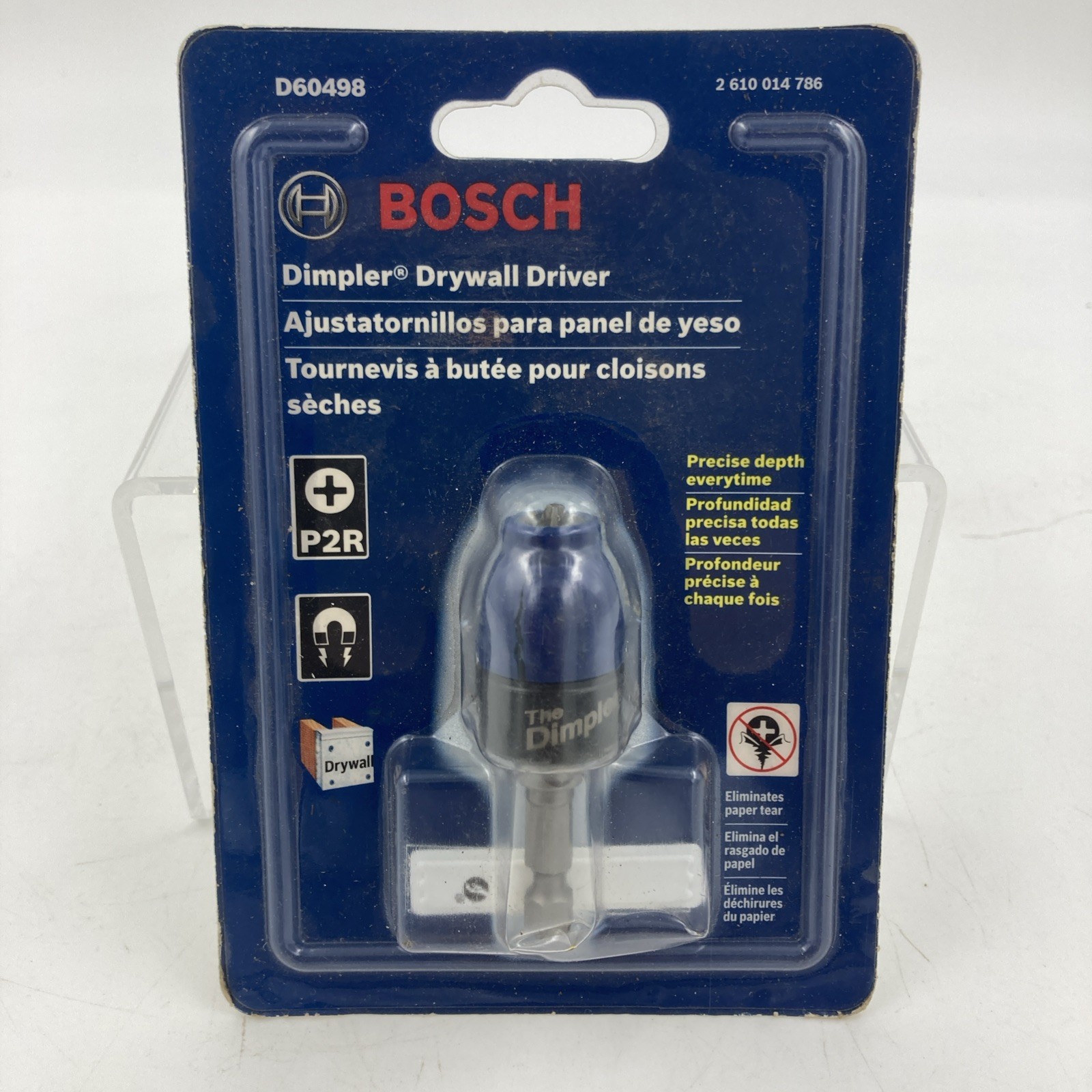 BOSCH D60498 Drywall Dimpler Screw Setter Phillips #2 New-image