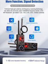 Nuovo Rilevatore Antispia Alta Sensibilità Dispositivo Rilevatore Segnale Wireless Segnale RF