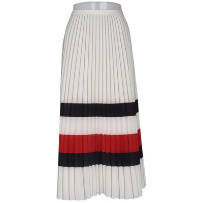 Tommy Icons, Rock, Größe: 38, Weiß/Mehrfarbig, Polyester, Streifen, Damen #CEG