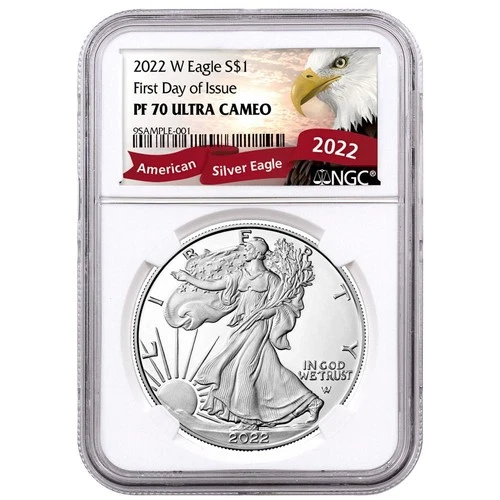 2022-W $1 1-oz Proof American Silver Eagle NGC PF70UC FDI Exclusive Eagle Label