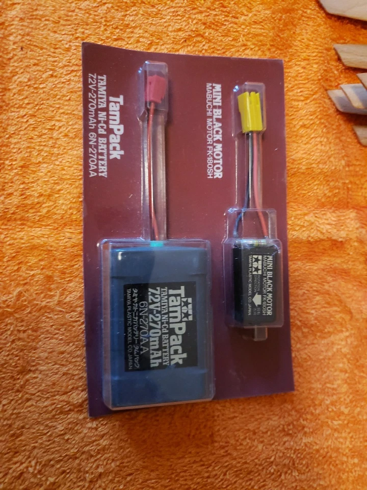 Tamiya Tamtech Tam Pack Mini Black Motor & Battery - FK-180SH - New - JT25 - Image 4 of 4