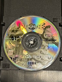 SEGA SATURN Rampage World Tour Video Game & book + reg card