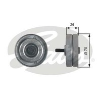 Gates Umlenk-/FüHrungsrolle, Keilrippenriemen Drivealign® T36466