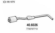 ASSO 40.6026 Mittelschalldämpfer Schalldämpfer für RENAULT CLIO I (B/C57, 5/357)