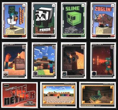 2024 Panini Minecraft - White Base Cards #1-#221 - Updated 8/27
