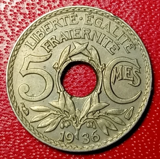 5 Centimes 1936 Lindauer Magnifique !!! - Photo 1/2