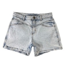 Universal Thread High Rise Midi Shorts 4/27 W28 Inseam 3.5 Blue Stretch Womens